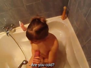 Hot Bathtub Fucking And Sucking With A Cute Teen