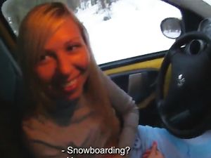 Snow Blowjob And Fucking Before Getting Cum In Mouth