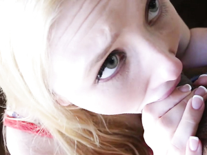 Sweet Samantha Rone Sucks Dick In Close Up