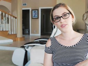 Nice Bush On A Pretty Blonde Taking Dick In POV