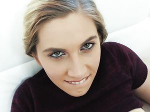 Nice Bush On A Pretty Blonde Taking Dick In POV